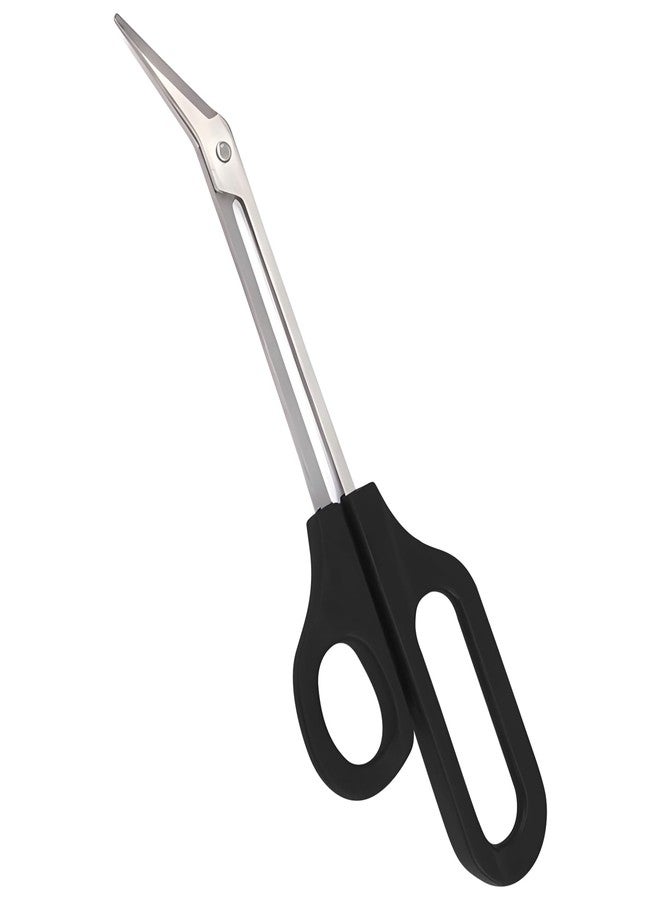 Kootinn 8.3 Inch Long Handle Toenail Scissors for Thick Nails & Easy Reach Long Handled Toe Nail Clippers for Seniors Women Men (Black) - Image 1